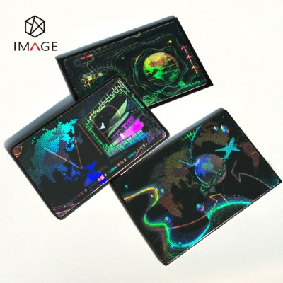 Custom Transparent Heat Laminate Holographic Overlay Film, Used to Protect ID Cards