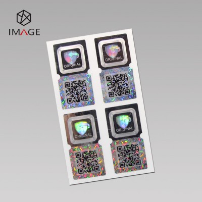 Custom Made Unique Holographic Qr Code Stickers